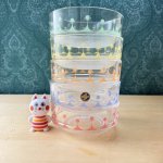 画像3: HOYA　保谷ガラス　レトロポップ柄の５色のガラスの器セット　 (3)