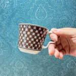 画像6: NORITAKE　ノリタケバーサトーンカップ＆ソーサー　クローバー　ブラウン (6)