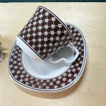 画像7: NORITAKE　ノリタケバーサトーンカップ＆ソーサー　クローバー　ブラウン (7)