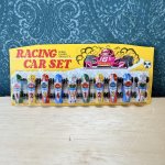 画像1: ブリキ　レーシングカーセット　１シート（１０台）　日本製　　OM107 (1)