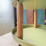 画像8: グリーンのポットワゴン　安全ワゴン　近代建築の和室にみごとに調和する美しいデザイン　 (8)