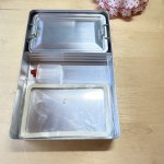 画像6: NAKAO　花柄転写プリントアルミ弁当箱　ブック弁当箱　フラワー　おかず入れつき (6)