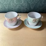 画像5: 不二家　ペコちゃん当選品カップ＆ソーサー　ピンク系　グリーン系　各種 (5)