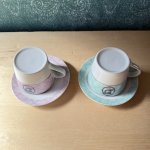 画像6: 不二家　ペコちゃん当選品カップ＆ソーサー　ピンク系　グリーン系　各種 (6)