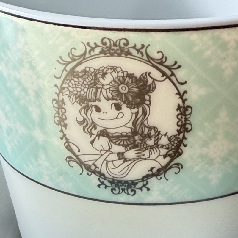 画像10: 不二家　ペコちゃん当選品カップ＆ソーサー　ピンク系　グリーン系　各種 (10)