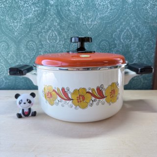 昭和レトロ　古い　特大　ホーロー缶 ホーロー - 昭和レトロショップすずらん堂