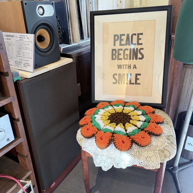 画像1: hapihapi handmade お花の円座　 (1)
