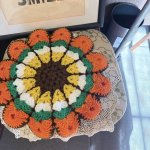 画像3: hapihapi handmade お花の円座　 (3)