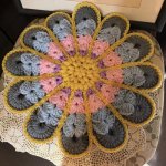 画像3: hapihapi handmade お花の円座　 (3)