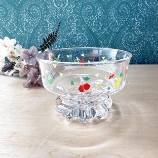 ♦和ガラス 昭和レトロ アイスカップ アンティーク 骨董品 コレクション 昭和初期のアンティーク和ガラスデザートグラス