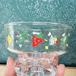 画像7: ポップなフルーツ柄のアイスクリームカップ　デザートグラス　90年代　1個〜 (7)