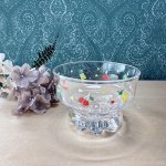 画像10: ポップなフルーツ柄のアイスクリームカップ　デザートグラス　90年代　1個〜 (10)