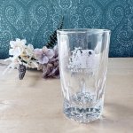 画像1: ASAHI BEER　ホワイトエンブレム　ビールグラス　ノベルティ　 (1)