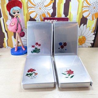 三和鶴アルミ弁当箱 ブック弁当箱ニュースター シルバー 菜入れ付き