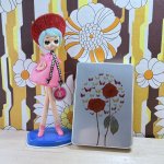 画像1: ツルマル印　アルミ弁当箱　花柄　蝶々が集まる薔薇の花　ブック弁当箱 (1)