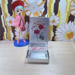 画像5: ツルマル印　アルミ弁当箱　花柄　蝶々が集まる薔薇の花　ブック弁当箱 (5)