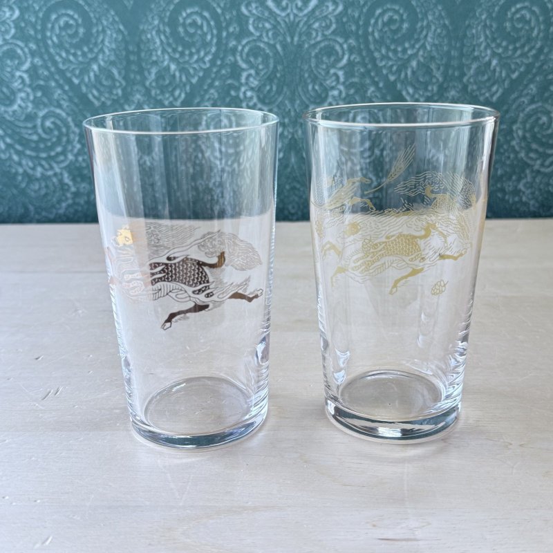 画像1: キリンビール　ノベルティグラス　ビールグラス　ゴールド麒麟　各種　1個〜 (1)