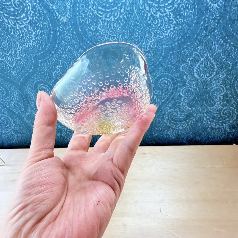 画像6: ストロベリー　いちごのガラス皿　豆皿　2個セット　 (6)