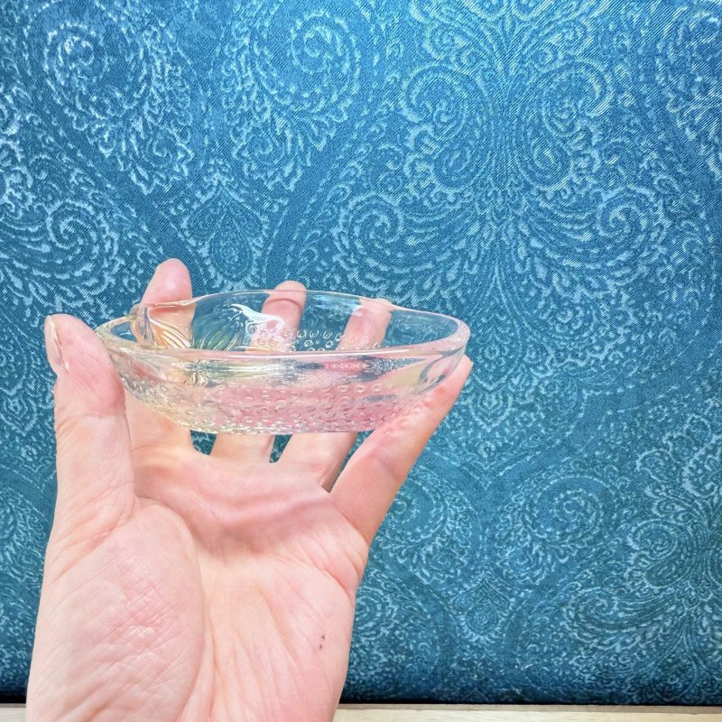 画像7: ストロベリー　いちごのガラス皿　豆皿　2個セット　 (7)