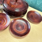 画像3: 木製　菓子器　茶托　漆器　セット　 (3)