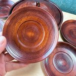 画像6: 木製　菓子器　茶托　漆器　セット　 (6)