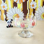 画像4: 佐々木ガラス　アイスクリームカップ　デザートグラス　チューリップ風　花柄 (4)