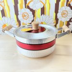画像10: 谷口金属　リボン印　銀波　ginpa アルミ鍋　打ち出し　厚口アルマイト高級鍋　22cm (10)