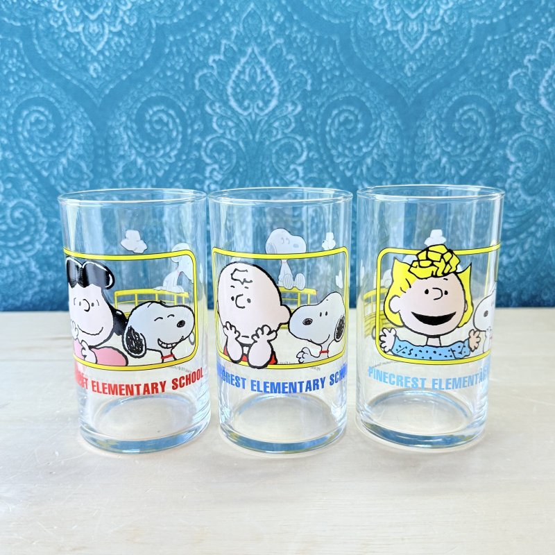 画像1: peanut Snoopy スヌーピー グラス 各種 (1)