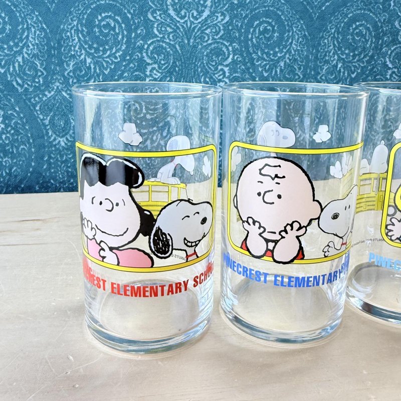 画像2: peanut Snoopy スヌーピー グラス 各種 (2)