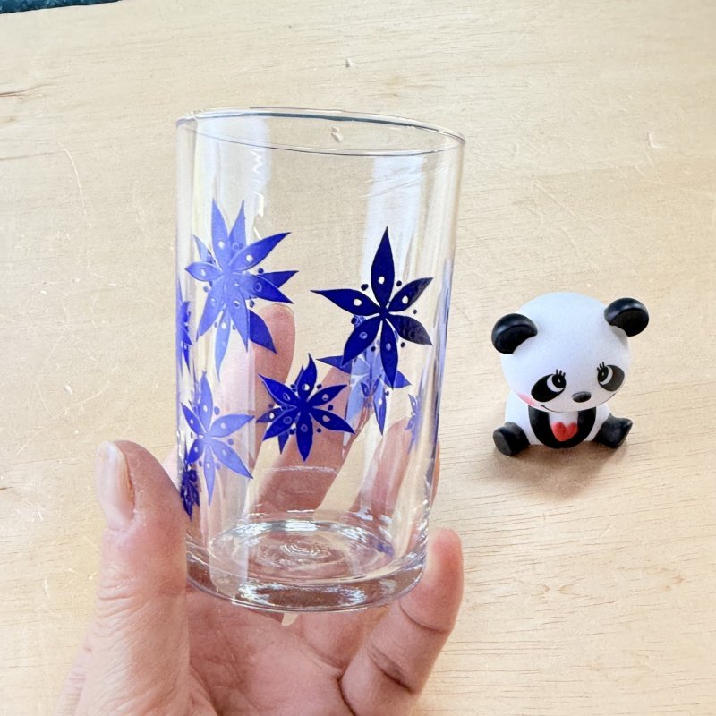 画像4: ADERIA 　アデリア　青い風車のような植物のグラス　タンブラー　ブルー (4)