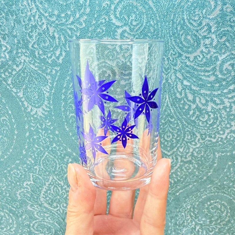 画像5: ADERIA 　アデリア　青い風車のような植物のグラス　タンブラー　ブルー (5)
