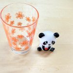 画像3: オレンジ　リボンフラワー　グラス　タンブラー　花柄 (3)