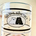 画像7: silvia&silvester ホワイト&ブラック 猫 グラス タンブラー 小 大 各種 (7)