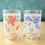 画像8: レースが可愛らしい　花柄グラス　タンブラー　オレンジ系　ブルー系　各種　 (8)