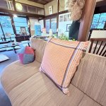 画像5: 昭和レトロ　クッションカバー　座布団カバー　55×59　優しいカラーのチェック　1枚 (5)