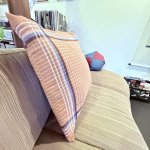 画像8: 昭和レトロ　クッションカバー　座布団カバー　55×59　優しいカラーのチェック　1枚 (8)