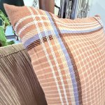画像9: 昭和レトロ　クッションカバー　座布団カバー　55×59　優しいカラーのチェック　1枚 (9)