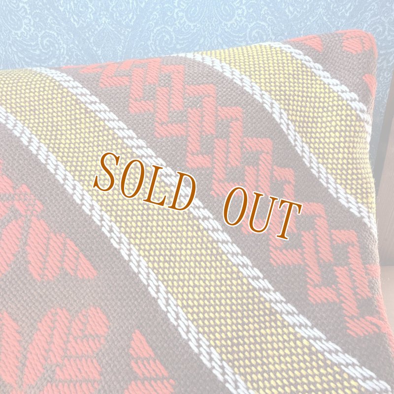 画像3: レトロポップ　こたつカバー　こたつ掛け　イエロー×ブラウン×レット　花柄 (3)