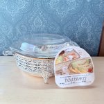 画像1: ツインバード　NEOREX　ネオレックス耐熱ガラス鍋　tablebasket　テーブルバスケット　耐熱ファンシーキャセロール丸型 (1)