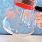画像10: Pyrex　パイレックス　ティー＆コーヒーポットフレンディIII　直火用　岩城硝子　ピンクブーケ柄　5cup　800ｍｌ (10)