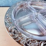 画像7: 回転式オードブルトレイ　卓上トレー　パーティっぽくお菓子やフルーツに！　ステンレス＆ガラス製 (7)