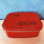 画像1: 蓋がトレーになる茶櫃　鈴木悦郎先生風イラスト　木立ち　 (1)