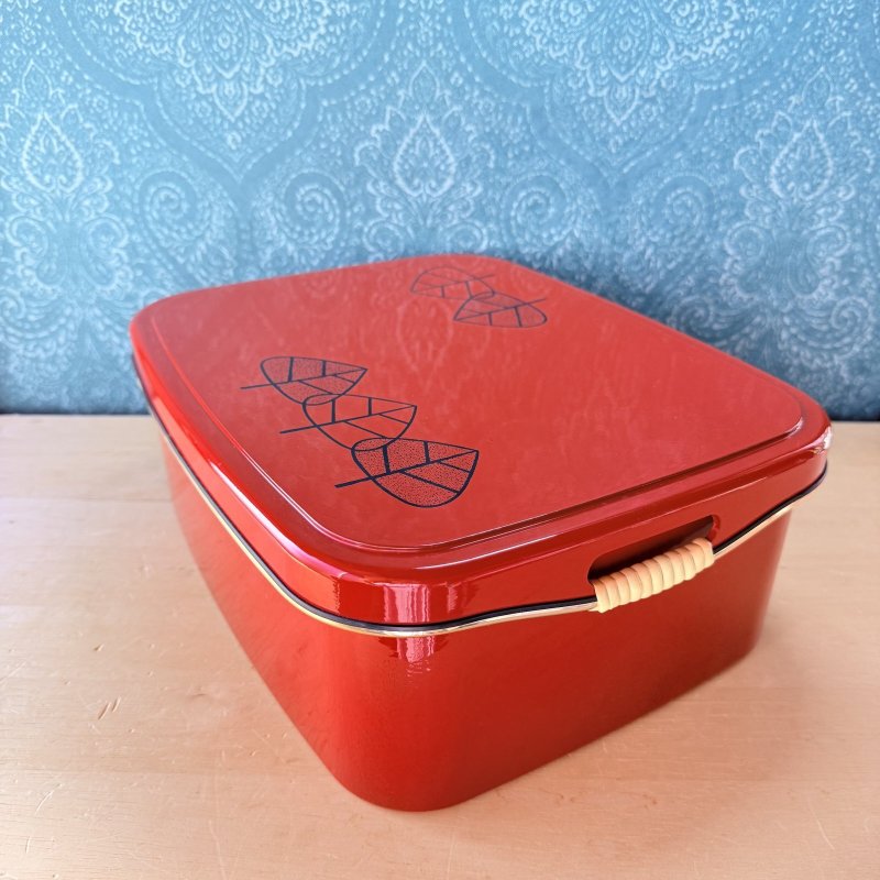 画像2: 蓋がトレーになる茶櫃　鈴木悦郎先生風イラスト　木立ち　 (2)