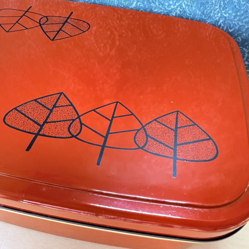 画像5: 蓋がトレーになる茶櫃　鈴木悦郎先生風イラスト　木立ち　 (5)