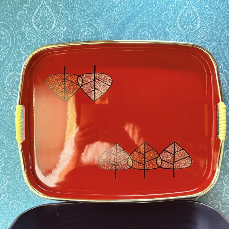 画像6: 蓋がトレーになる茶櫃　鈴木悦郎先生風イラスト　木立ち　 (6)