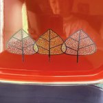 画像7: 蓋がトレーになる茶櫃　鈴木悦郎先生風イラスト　木立ち　 (7)