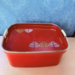 画像10: 蓋がトレーになる茶櫃　鈴木悦郎先生風イラスト　木立ち　 (10)