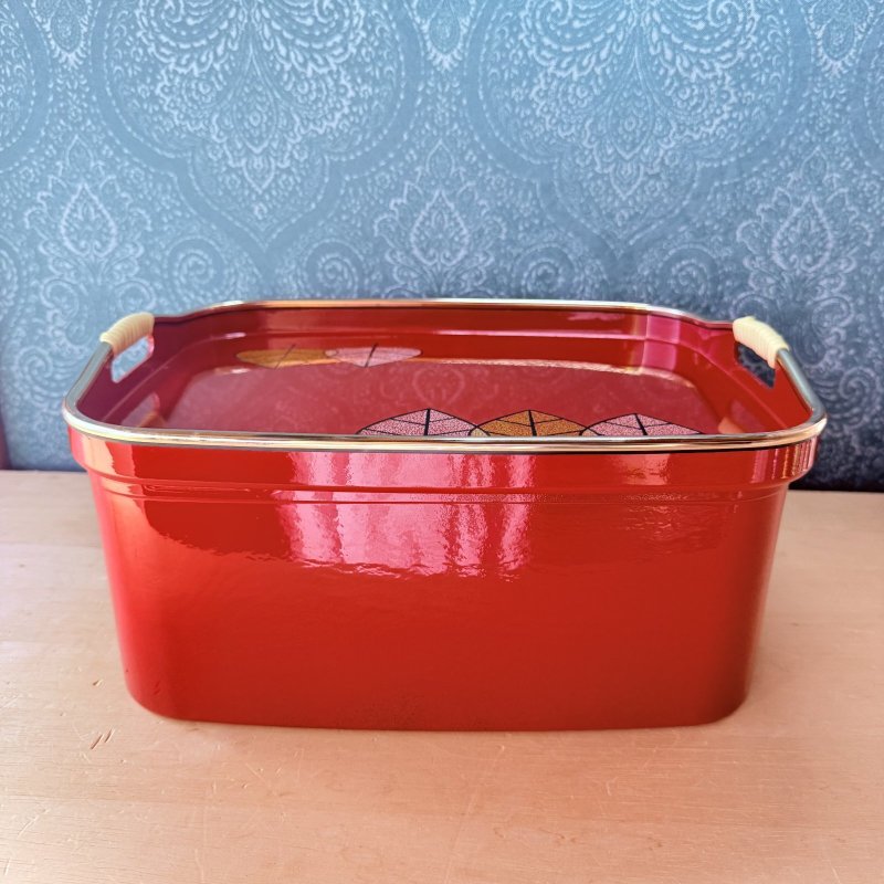 画像11: 蓋がトレーになる茶櫃　鈴木悦郎先生風イラスト　木立ち　 (11)