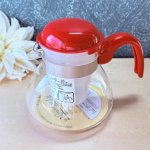 画像2: HARIO ハリオ　茶こし付きポット　ガーデン　L型ストレーナー付きサーバー　　レッド (2)