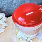 画像3: HARIO ハリオ　茶こし付きポット　ガーデン　L型ストレーナー付きサーバー　　レッド (3)